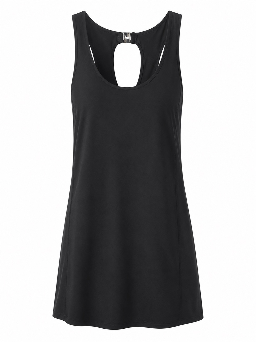 Athleta Black Sleeveless Mini Dress - Picture 2 of 8